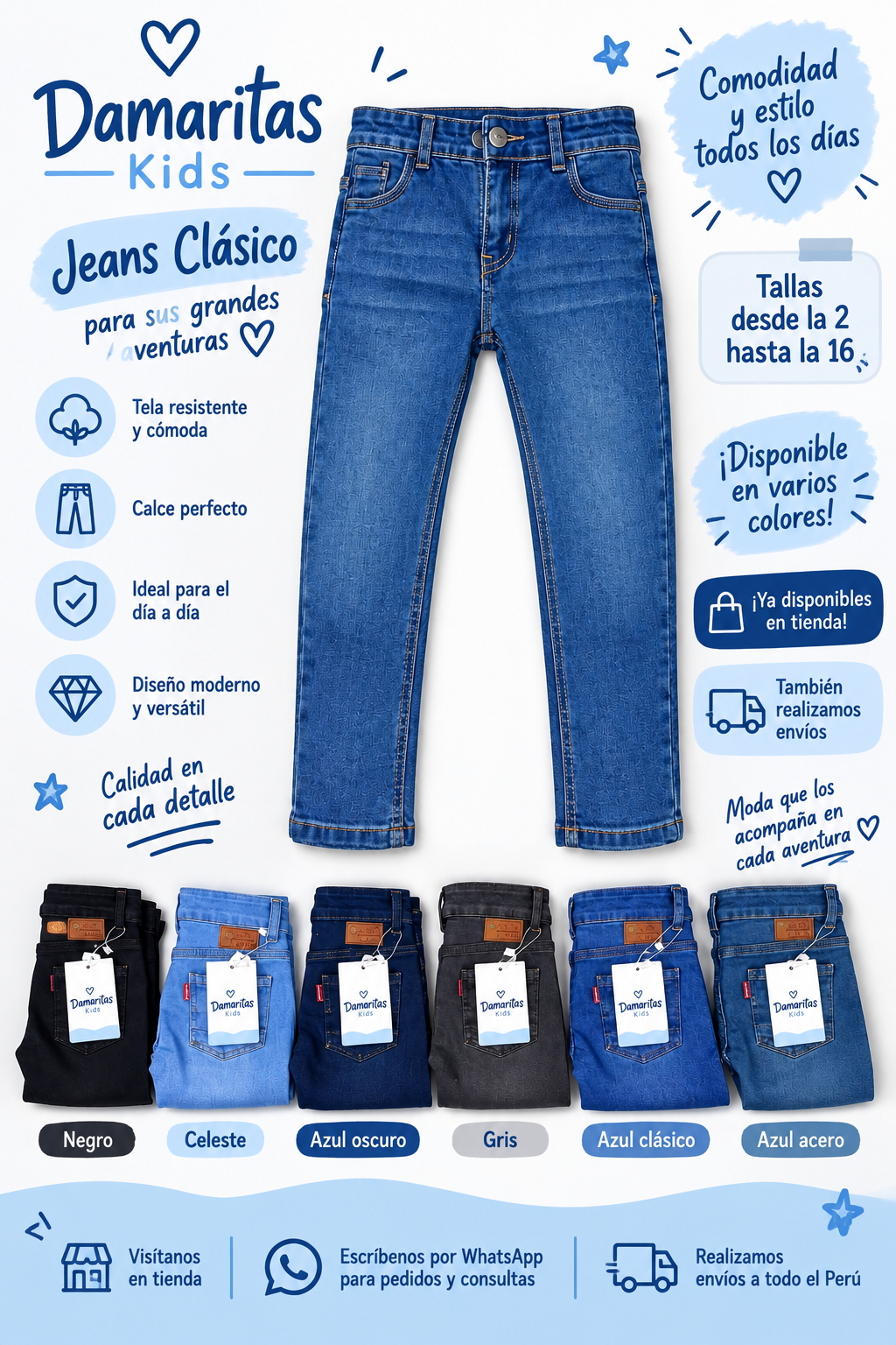 Jeans Clásico para Niño