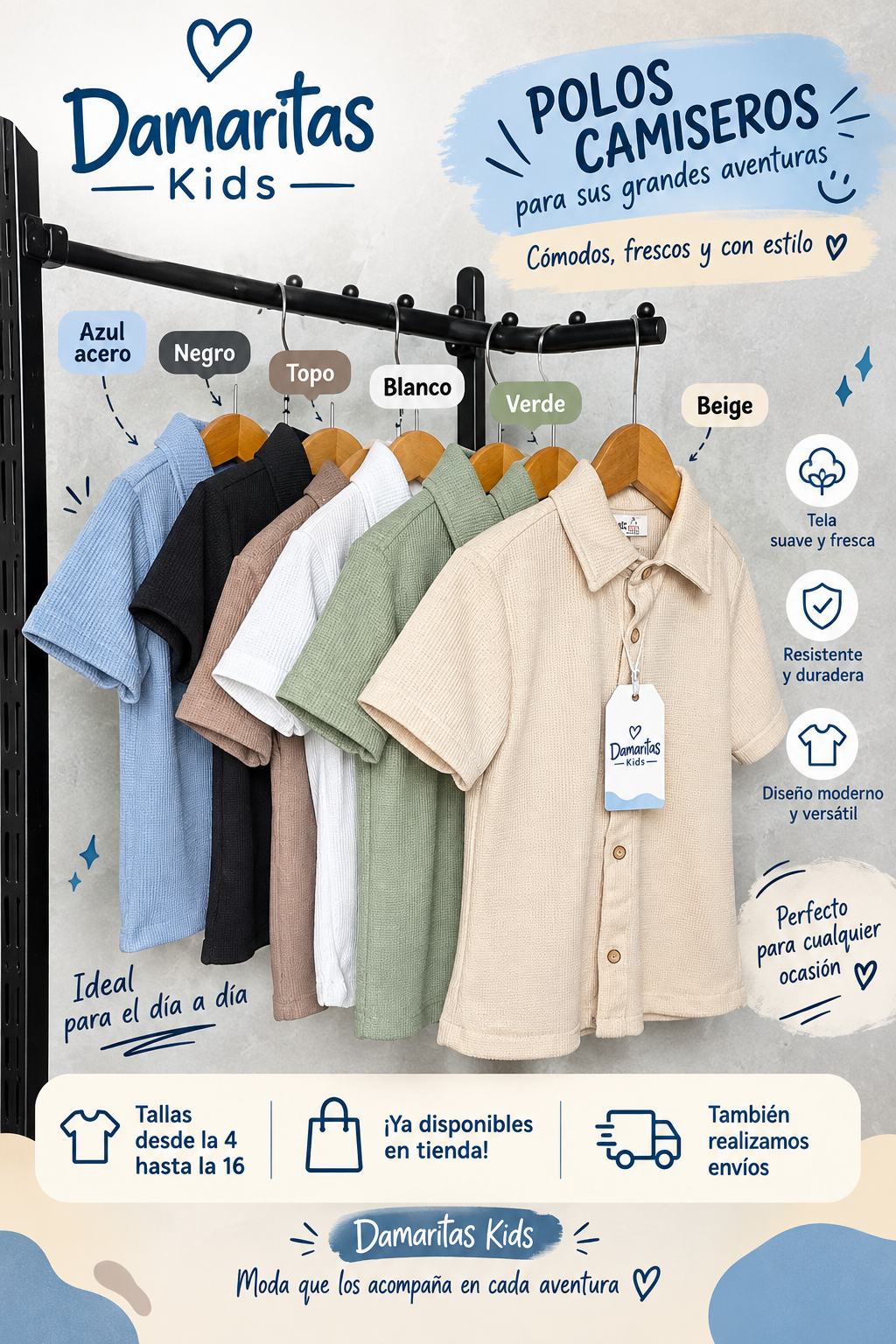 Polo Camisero Mom para Niño